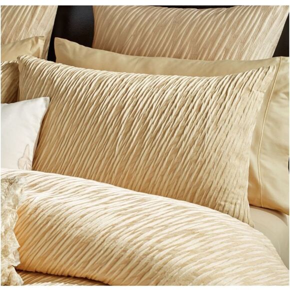 Donna Karan Gold Dust Collection Duvet Cover, Full/ Queen - Picture 3 of 6